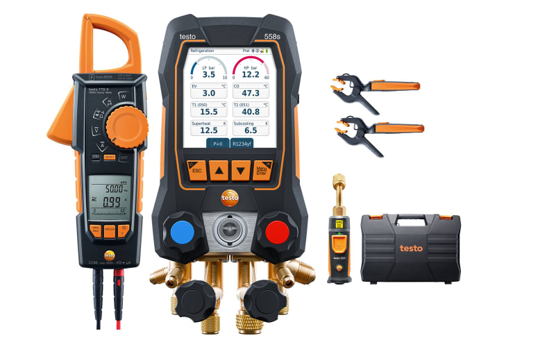 testo 558s Smart Vacuum Kit with clamp mete