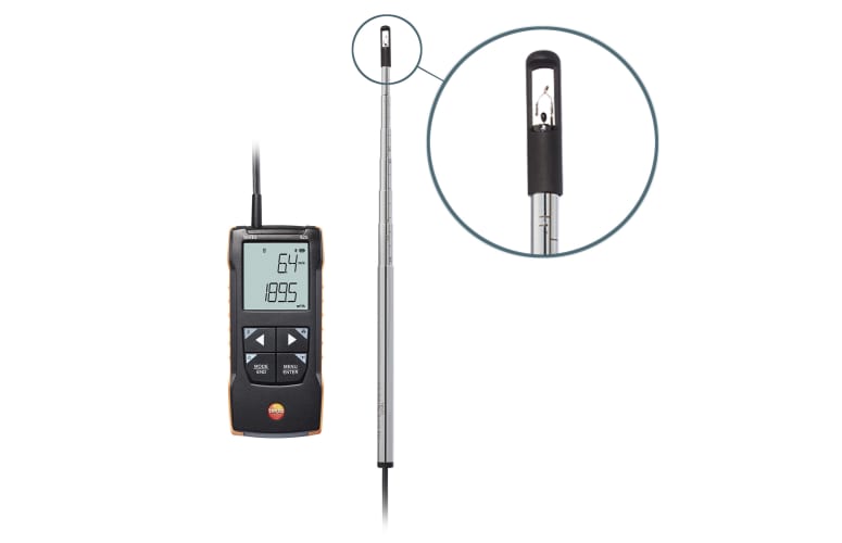 TESTO - Anémomètre fil chaud connecté testo 405i Réf 0560 1405