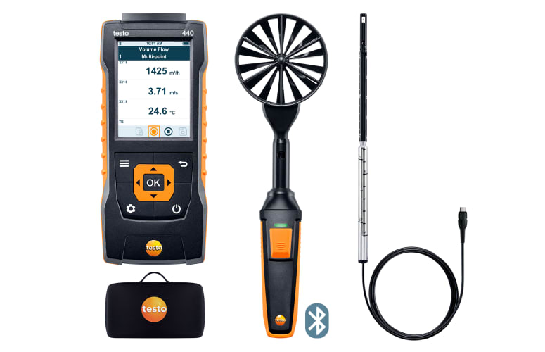 testo&nbsp;440 Air Flow ComboKit 1 with Bluetooth&reg;t 1 with Bluetooth