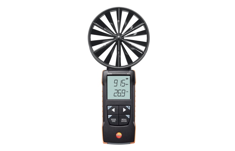 testo 417 - Digital 4 inch vane anemometer with App connection