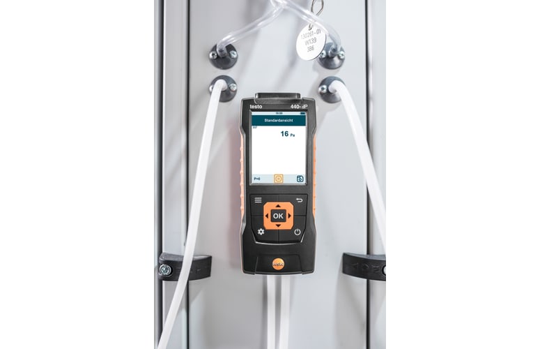Differential pressure measurement on filters with testo 440 dP