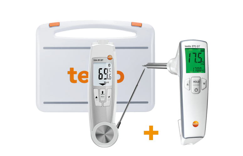 Thermomètre Testo 104-IR - Infrarouge Et à Pénétration, Bluetooth - Pour Contrôles HACCP Et Cuisine Pro