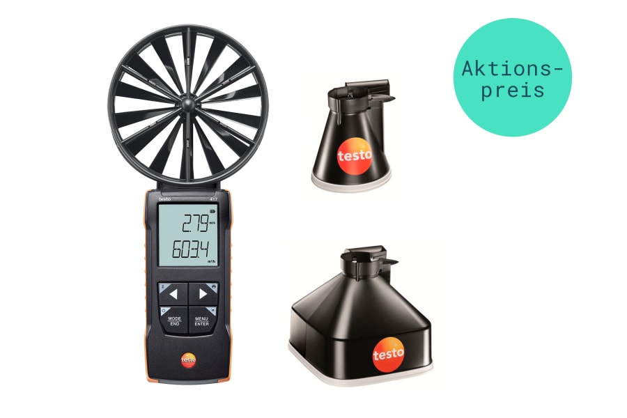 Digitales Flügelrad-Anemometer testo 417 zum Aktionspreis