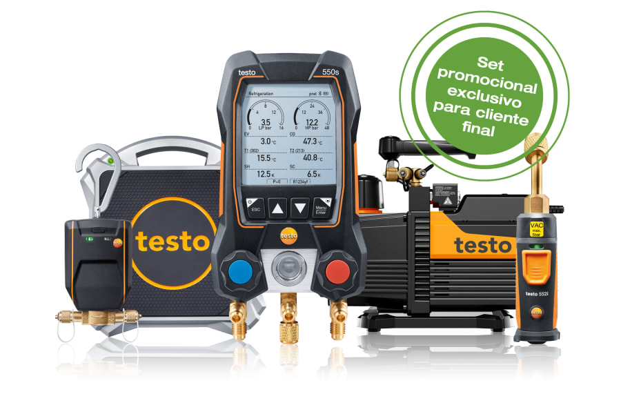 Set Basic para a/a y bombas de calor testo 550s