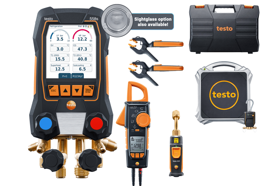 Heat pump professional kit testo 558s