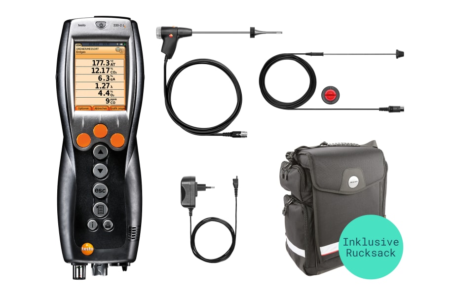 testo 330-2 LL Rucksack-Set