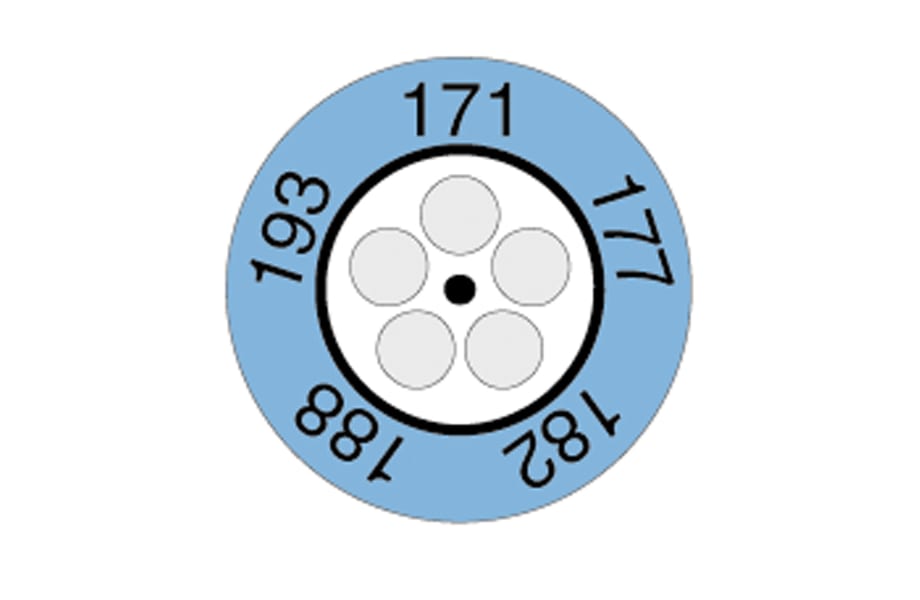 Indicador tipo reloj testoterm. de 171 a 193 grados