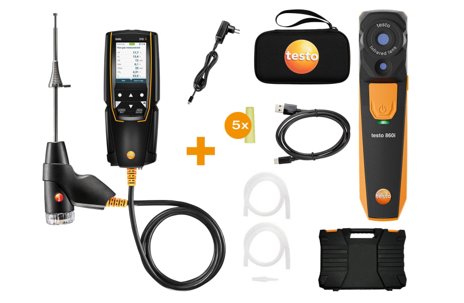 Set testo para t&eacute;cnicos de calefacci&oacute;n