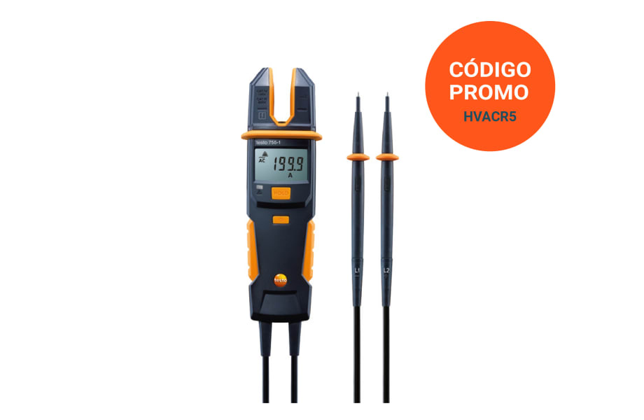 Comprobador de corriente y tensi&oacute;n testo 755-1 en promoci&oacute;n