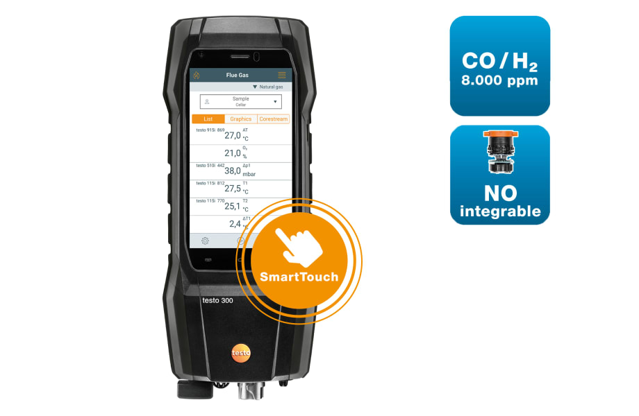 Analisador de combust&atilde;o testo 300