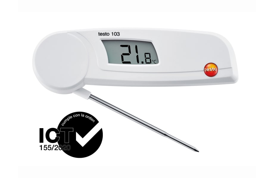 Term&oacute;metro plegable con homologaci&oacute;n ICT testo 103