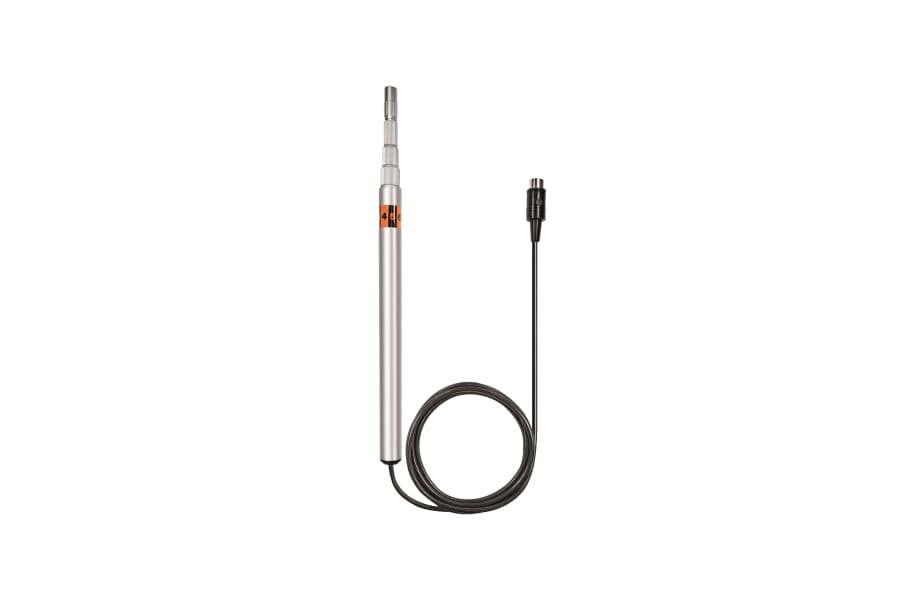 Professional telescopic handle for plug-in vane probes