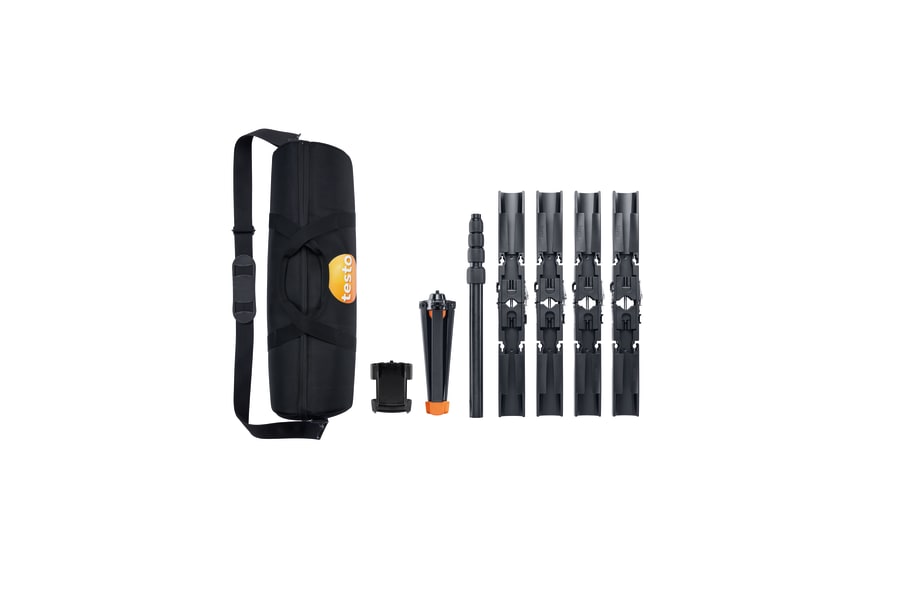 Measuring tripod for comfort level measurement, to ensure standard-compliant positioning of probes