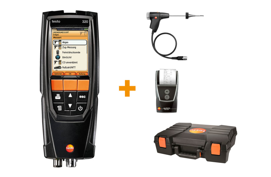 testo 320 flue gas analysis set