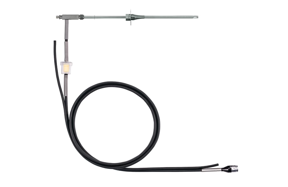 Flue gas probe for industrial engines