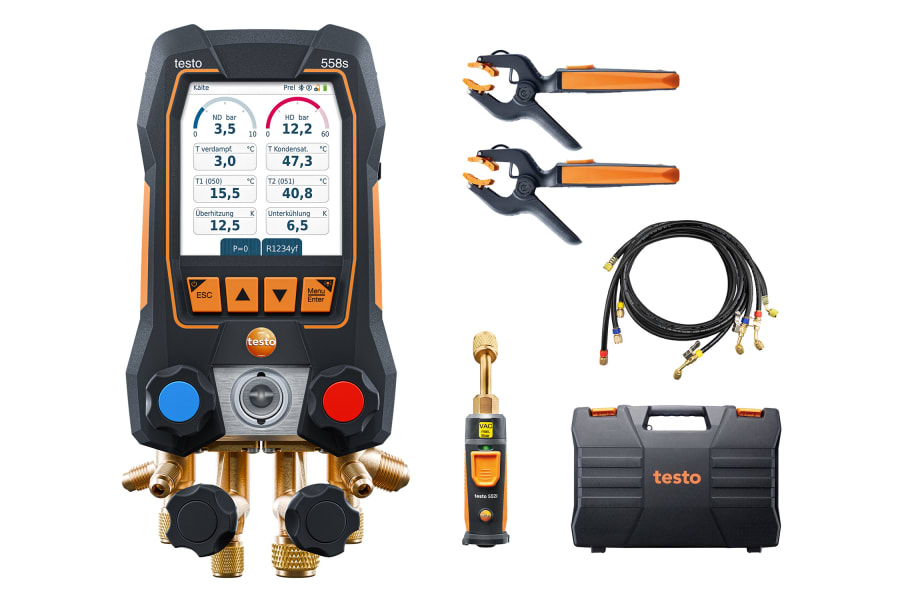 testo 558s Smart Vakuum Set mit F&uuml;llschl&auml;uchen