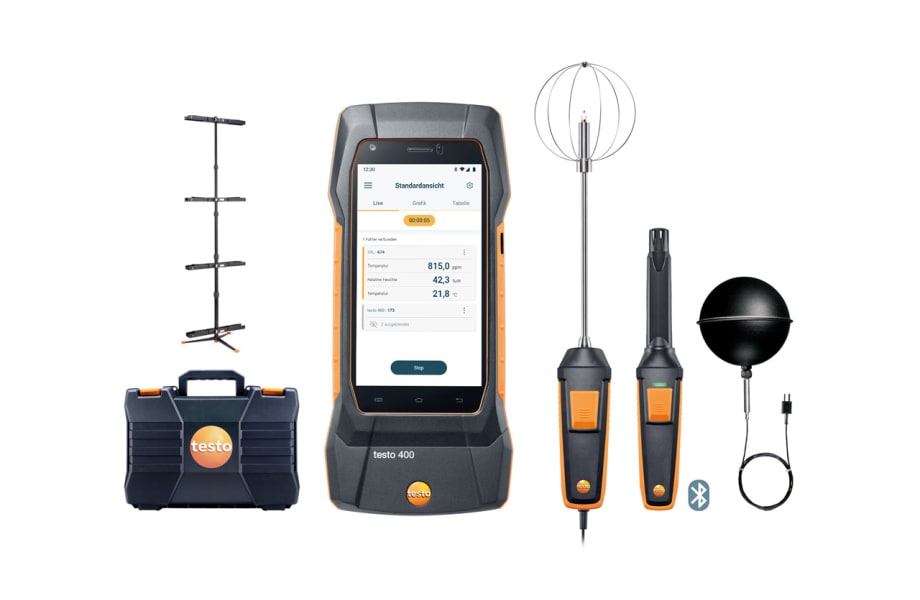 testo 400 IAQ and comfort kit with tripod