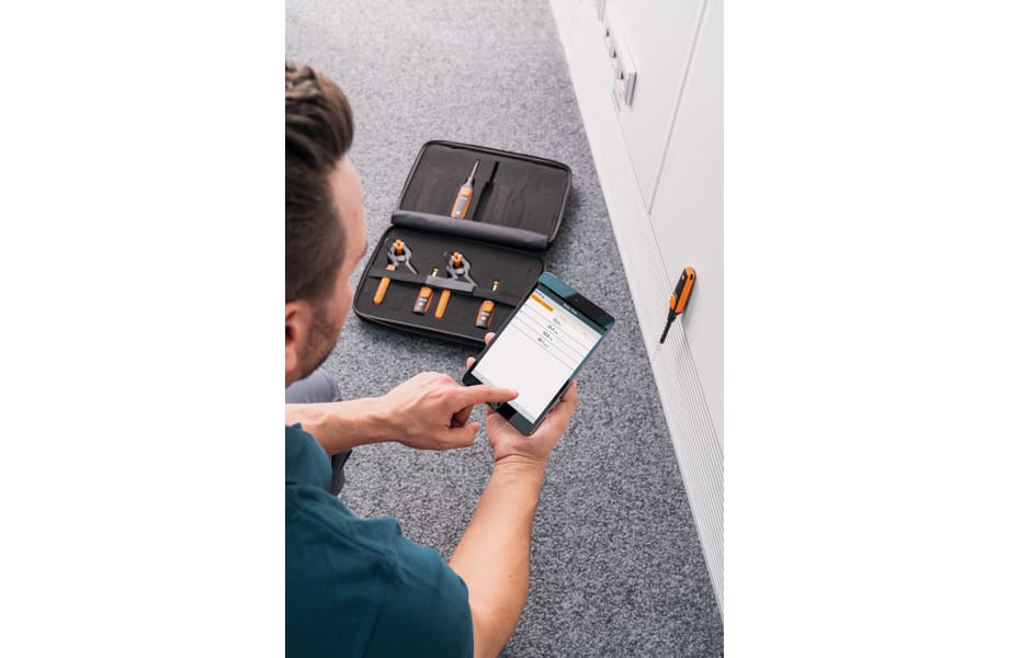 application testo Smart Probes AC &amp; Refrigeration Test &amp; Load Kit