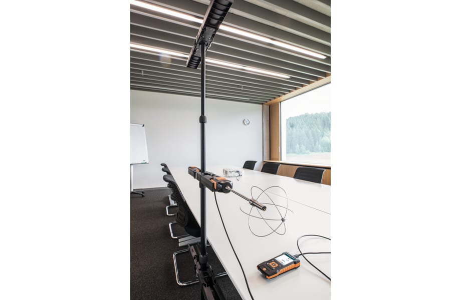 D&eacute;termination du degr&eacute; de turbulence avec sonde de mesure du degr&eacute; de turbulence et testo 440