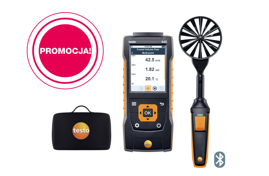 testo&nbsp;440 100&nbsp;mm Vane Kit with Bluetooth&reg; 