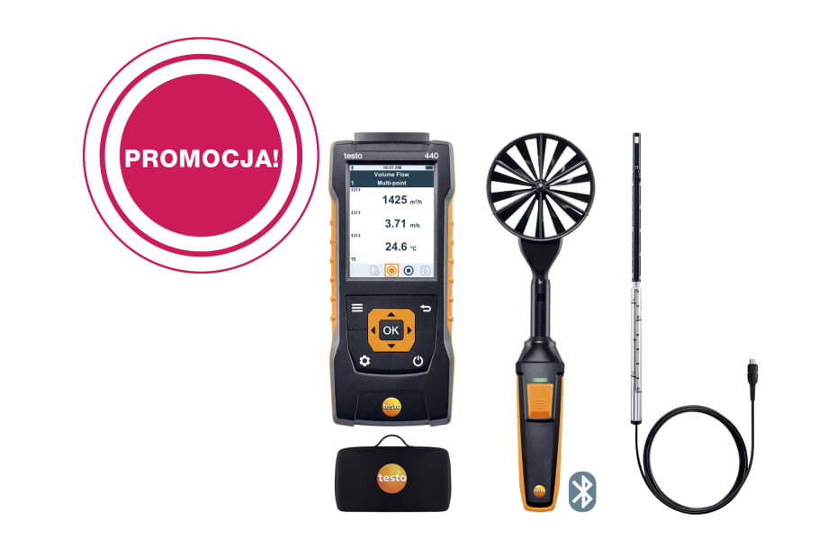 testo&nbsp;440 Air Flow ComboKit 1 with Bluetooth&reg;t 1 with Bluetooth 