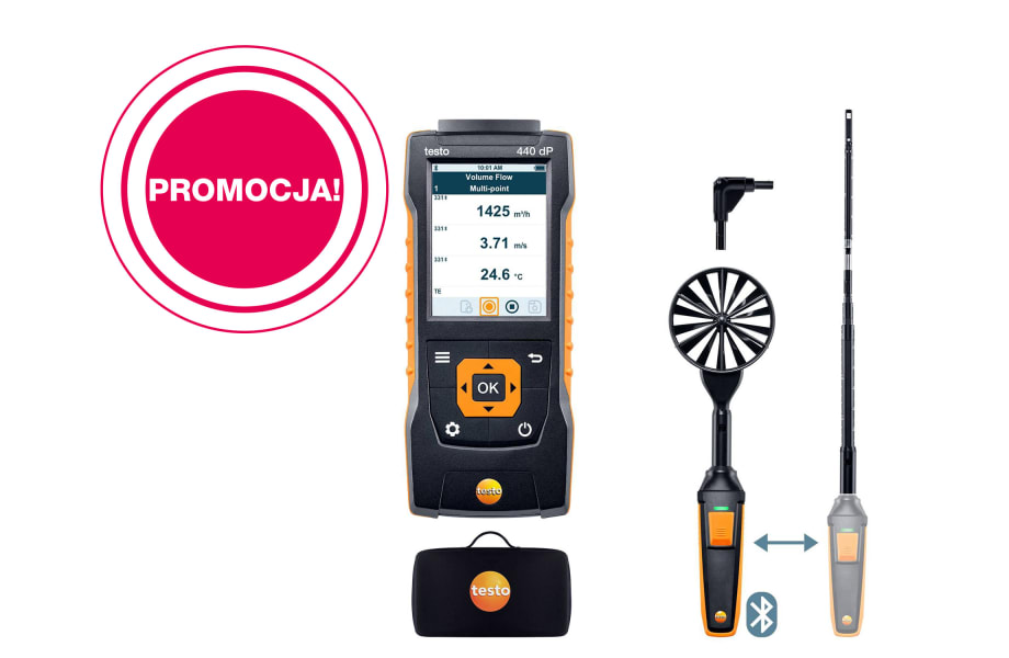testo&nbsp;440 Delta P Air Flow ComboKit 1 with Bluetooth&reg;