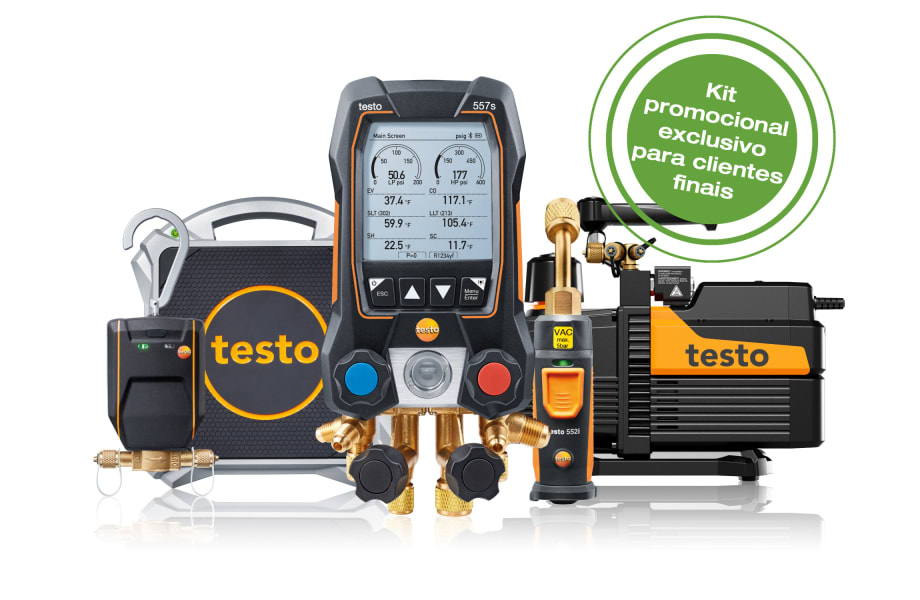 Kit Pro para instaladores de refrigera&ccedil;&atilde;o, bombas de calor e AC