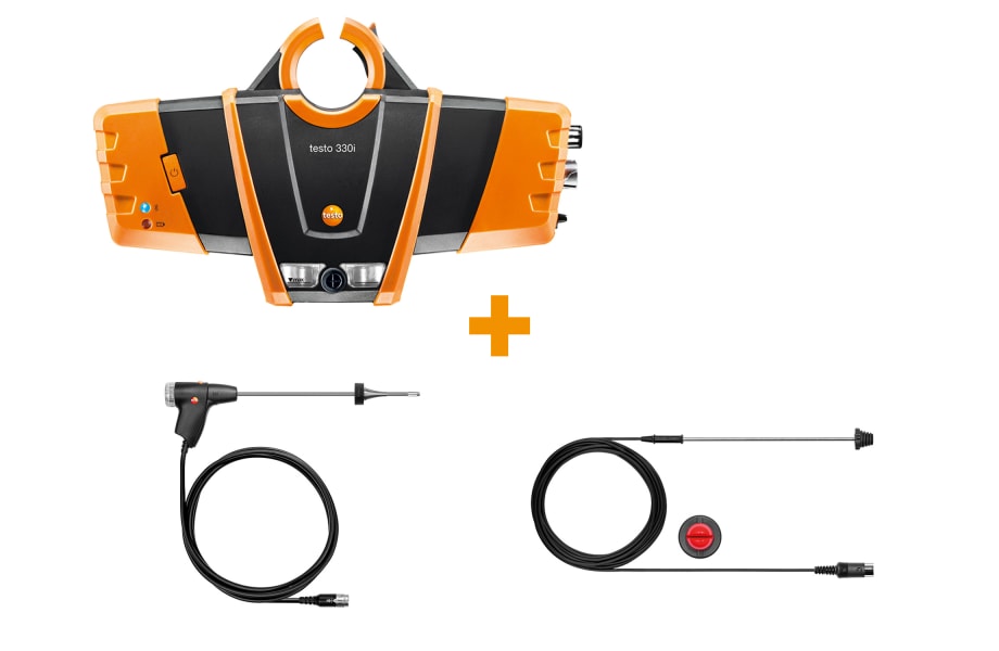 Set de instalaci&oacute;n de calefacciones testo 330i