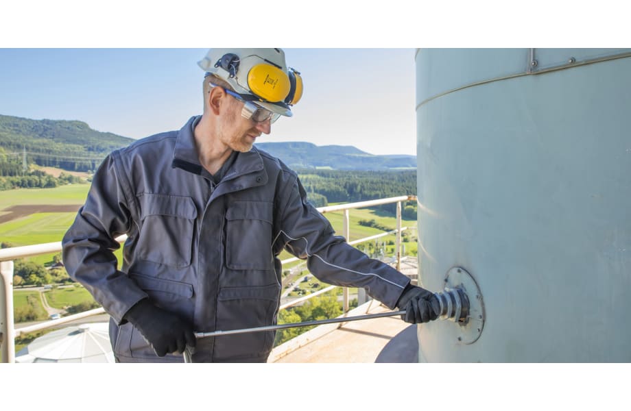 Sonda industrial del testo 350 en chimenea