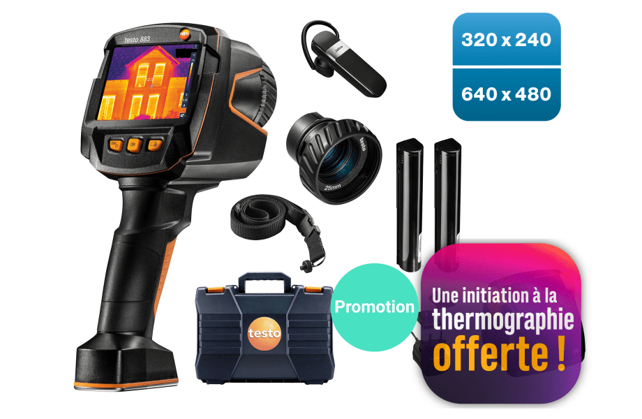 testo 883 en kit cam&eacute;ra thermique