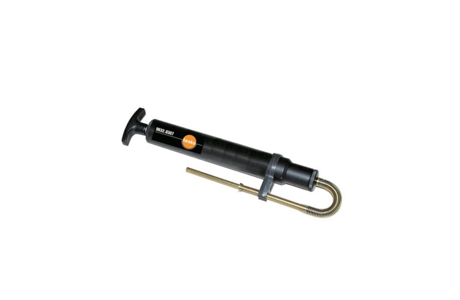 Smoke tester with oil, soot sheet, for measuring soot in flu...