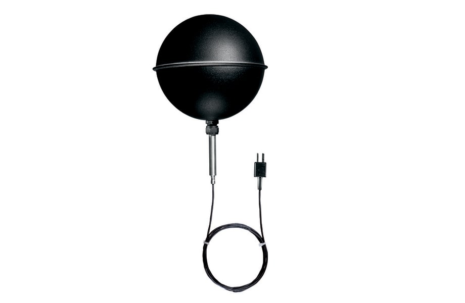 Globe-Thermometer ~ 150 mm, TE Typ K, zum Messen der Strahlung