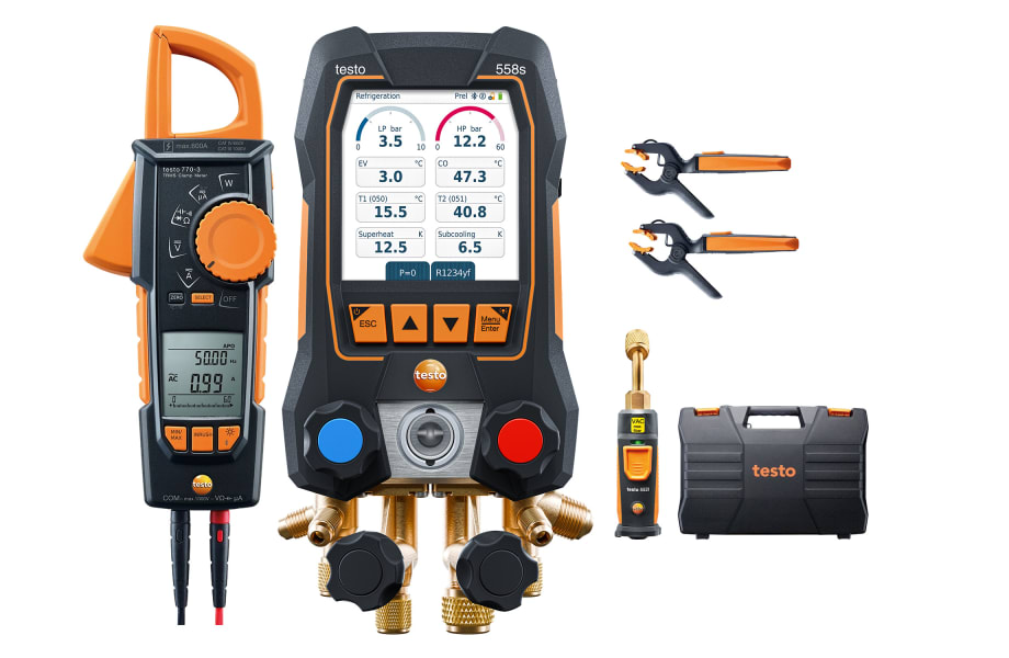 testo 558s Smart Vacuum Kit with clamp mete