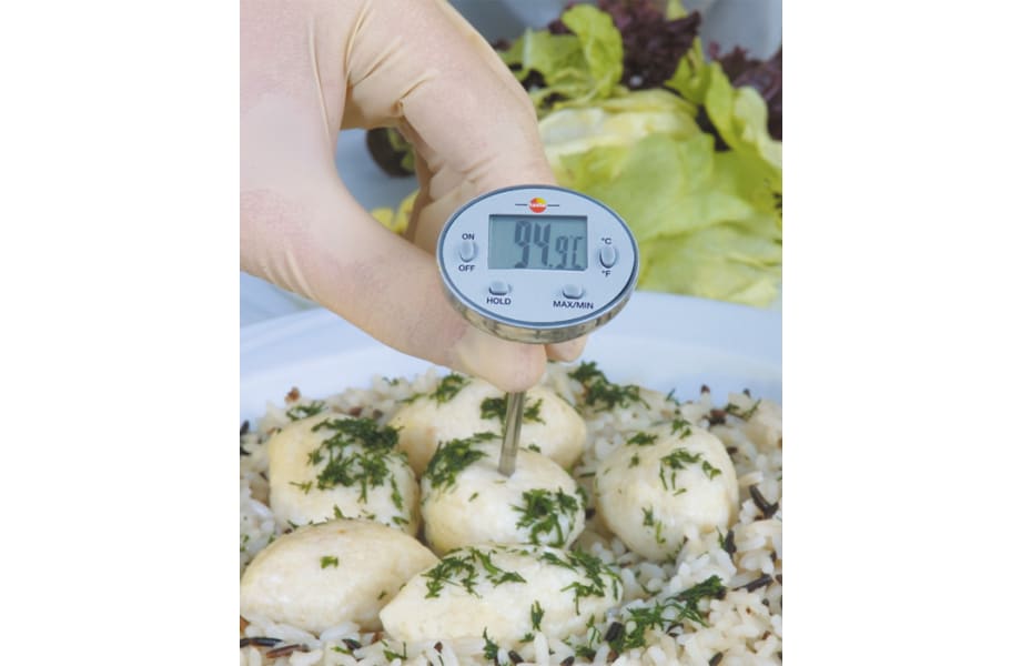 Waterproof mini probe thermometer application
