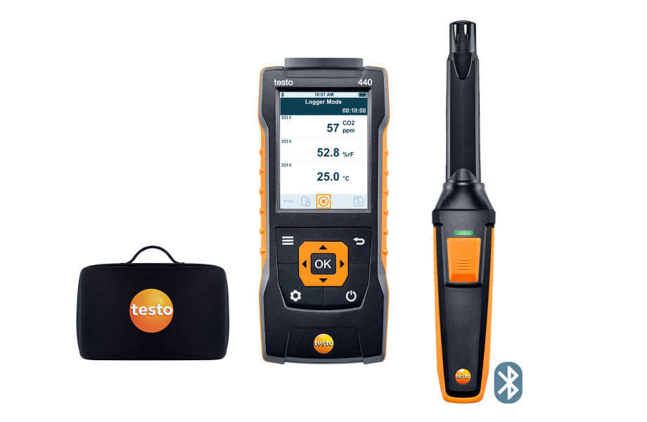 Set de CO2 testo&nbsp;440 con Bluetooth&reg;