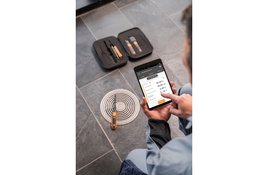 Anwendung testo Smart Probes VAC Kit