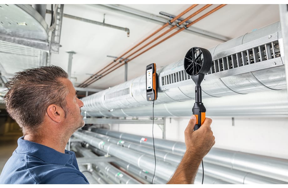 testo 400 air flow kit with hot wire probe