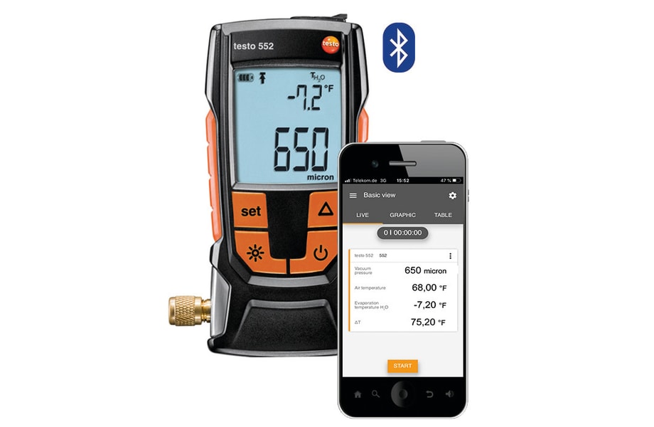 testo 552 vacu&uuml;mmeter