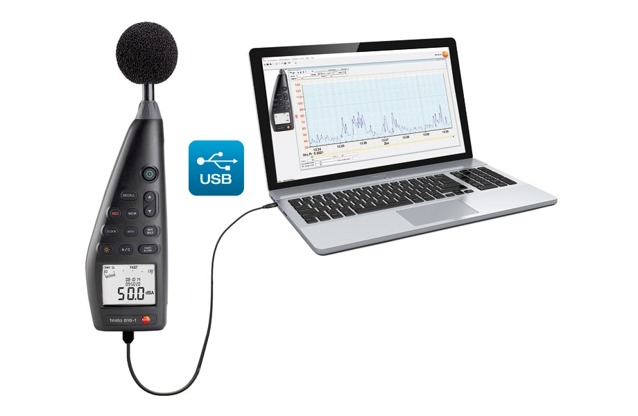 testo 816-1 avec logiciel PC