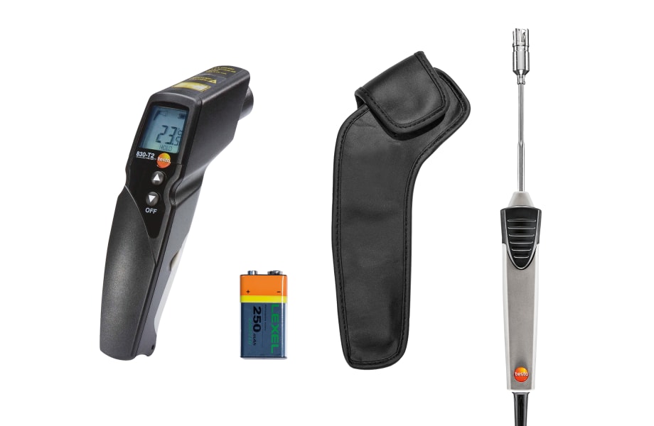 Thermom&egrave;tre &agrave; infrarouges testo 830-T2 kit