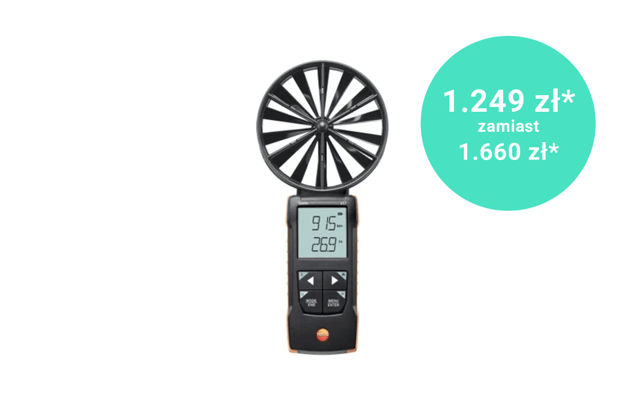 testo 417 - anemometr wiatraczkowy 