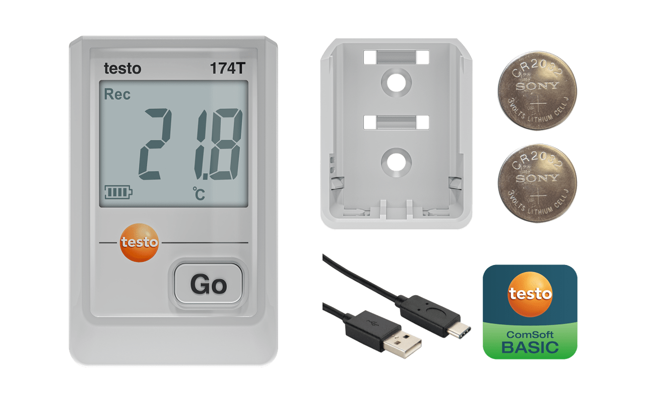 testo Smart-appen ansluten till testo 174 T BT