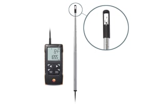 Hot wire probe with Bluetooth® including temperature and humidity sensor