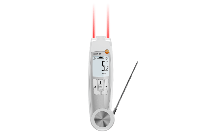 testo 104-IR BT - 赤外放射温度・中心温度計