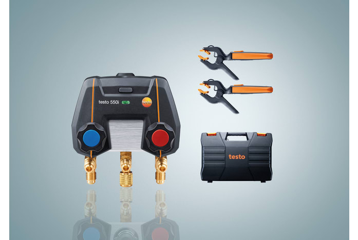 testo 550i Smart Kit – App-controlled digital manifold with wireless ...