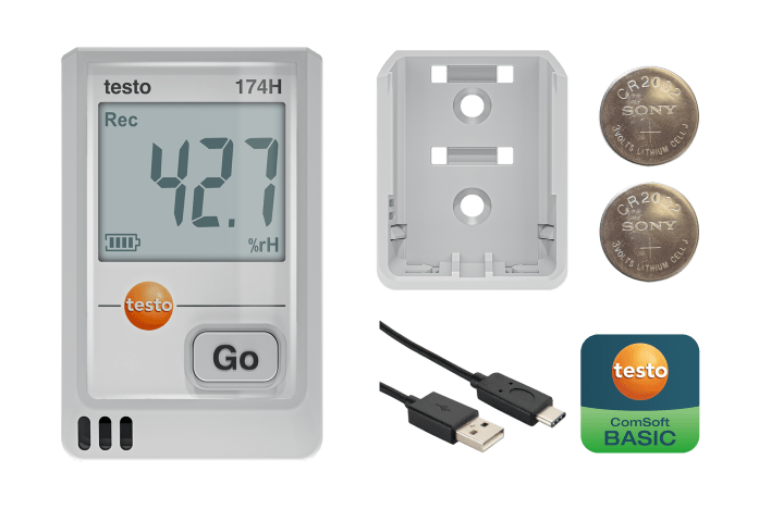testo 174 H BT - Mini data logger for temperature and