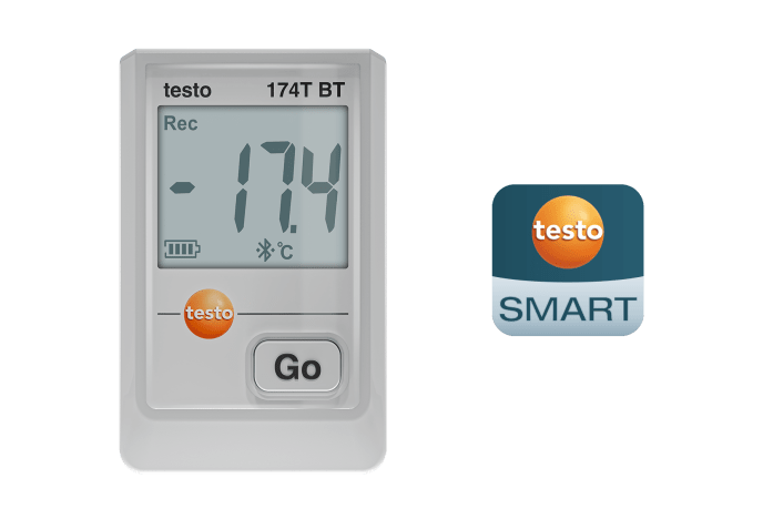 testo 174T BT- 温度計データロガー (Bluetooth)