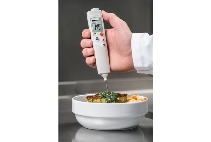 Food Thermometer with Protective Tube - No Batteries