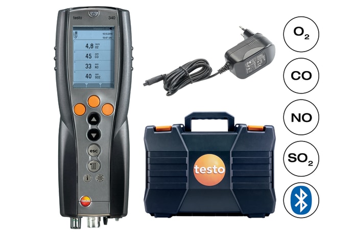 testo 340 - flue gas analyzer for industry