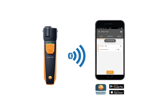 testo 805i termometro a infrarossi Bluetooth con app